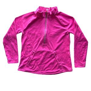 Lilly Pulitzer Girls XL 12-14 Little Skipper Velour Popover 1/4 Zip Pullover Top